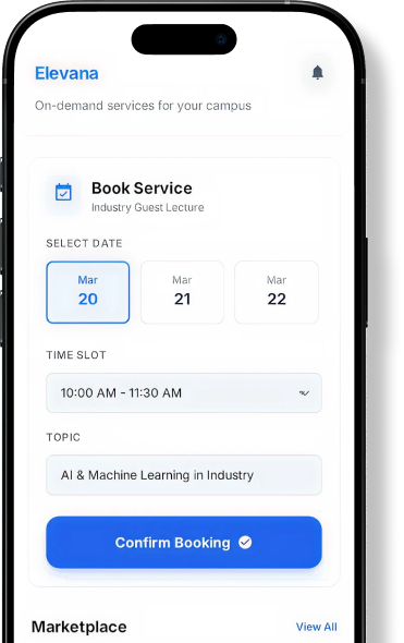 Elevana App Interface